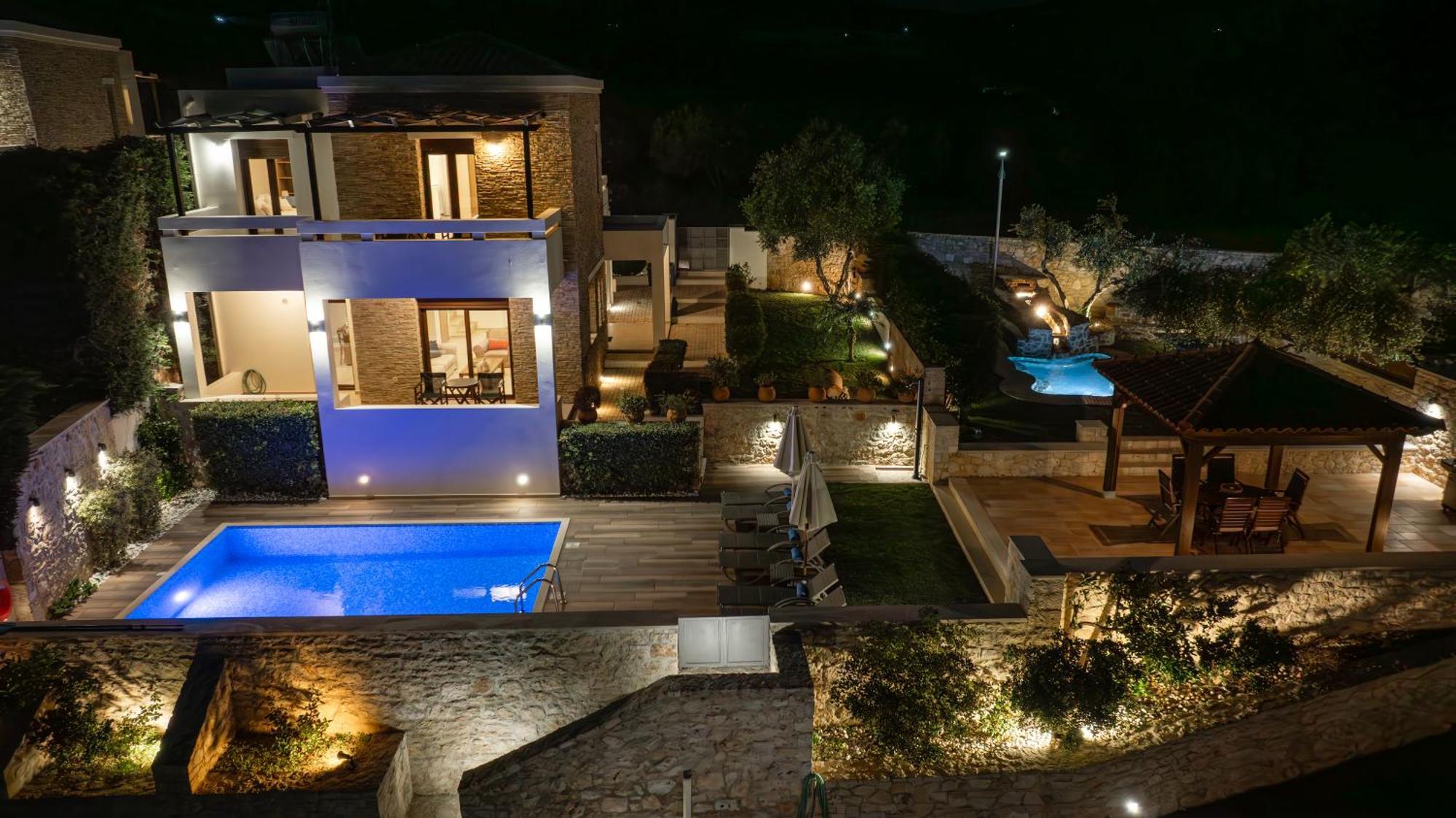 Roupai Roupes Villa I, Family Villa, Fantastic Views, Private Pool מראה חיצוני תמונה