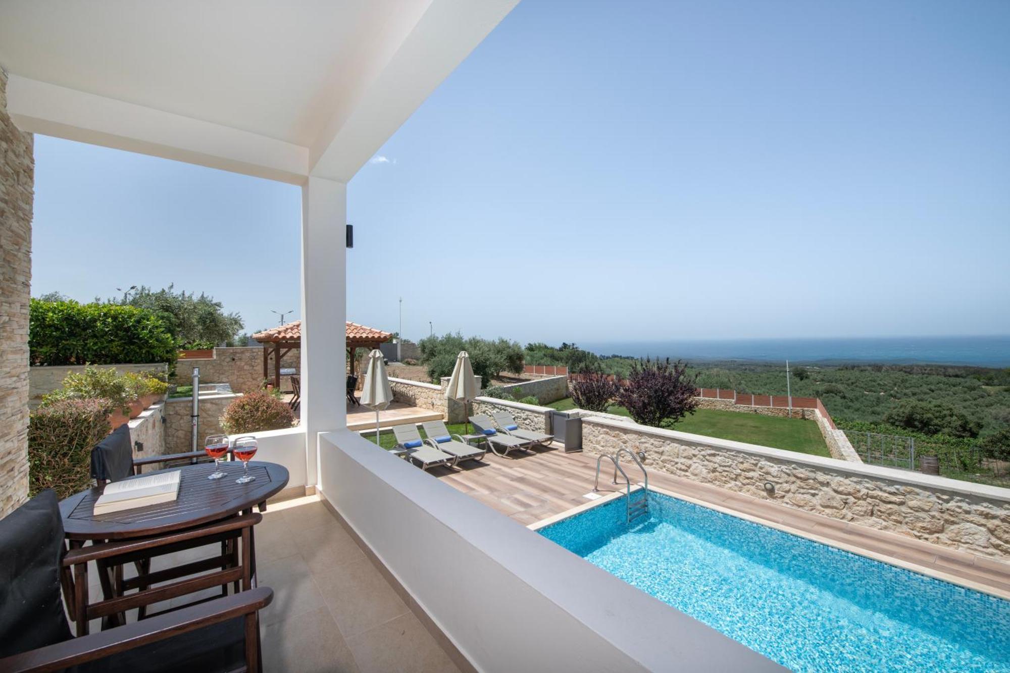 Roupai Roupes Villa I, Family Villa, Fantastic Views, Private Pool מראה חיצוני תמונה